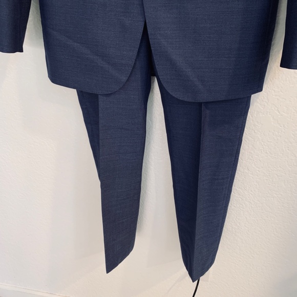 SUITSUPPLY Suit Mens 38R 33x29.5" Brescia Napoli Single Breasted Pure Wool Blue - Picture 7 of 16